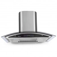 Sunflame Innova 60cm Auto Clean DX BK 1230 m3/hr Kitchen Chimney (2 Baffle Filters, Touch Control, Steel/Grey)