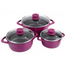 Wonderchef Ceramide Casserole Set, 6-Pieces, Pink