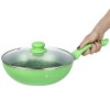 Wonderchef Royal Velvet Induction Base Aluminium Cookware Set, 5-Pieces, Green