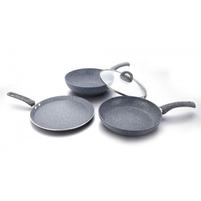 Wonderchef Granite 4 Pieces Set with 26 CM Dosa Tawa