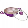 Wonderchef Royal Velvet Induction Base Aluminium Cookware Set, 5-Pieces, Purple